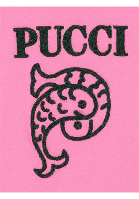 T-shirt con ricamo EMILIO PUCCI | PZ8B31 Z3277543VE